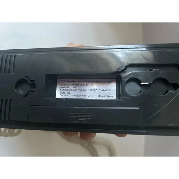 Vintage GTE Corded Phone Telephone - Picture 6 of 6